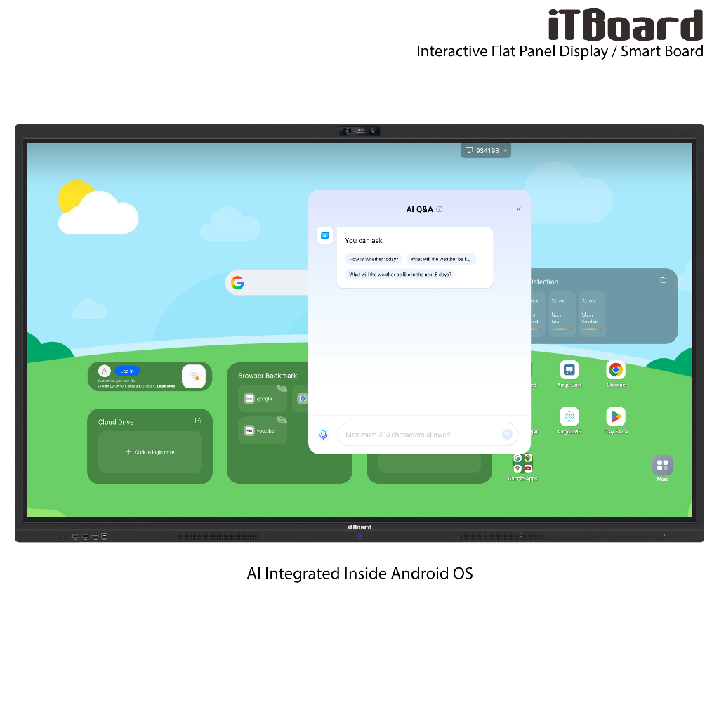 Jual iTBoard Interactive Flat Panel Display 75 Inch Smart Board ...