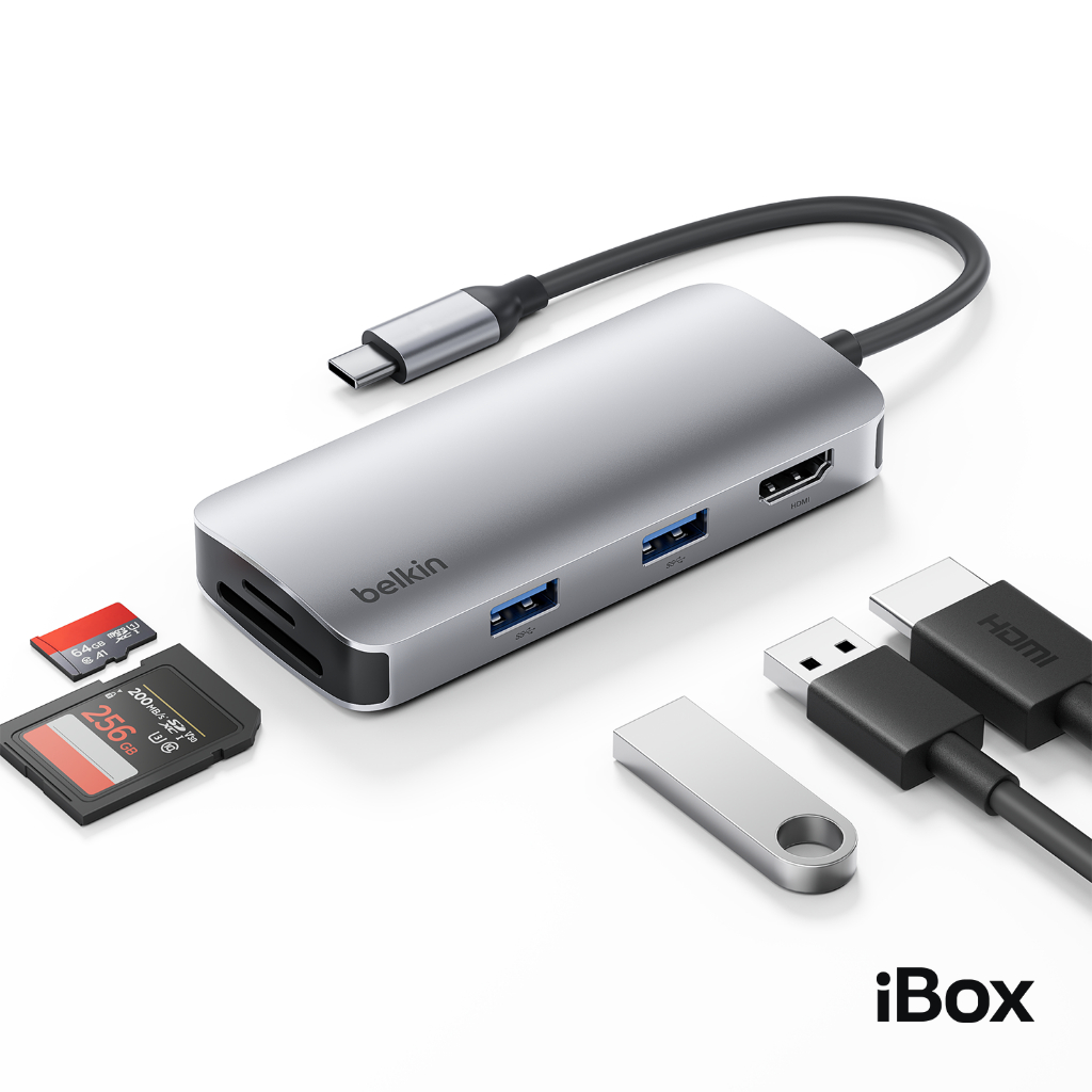 Jual Belkin USB-C 5-IN-1 Multiport Hub Adapter | Shopee Indonesia