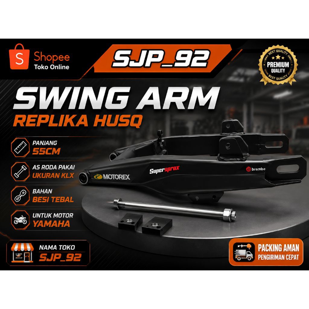Jual SWING ARM BEBEK RBT GTX TAKSIGABAH PANJANG 55CM PNP JIPITER VEGA ...