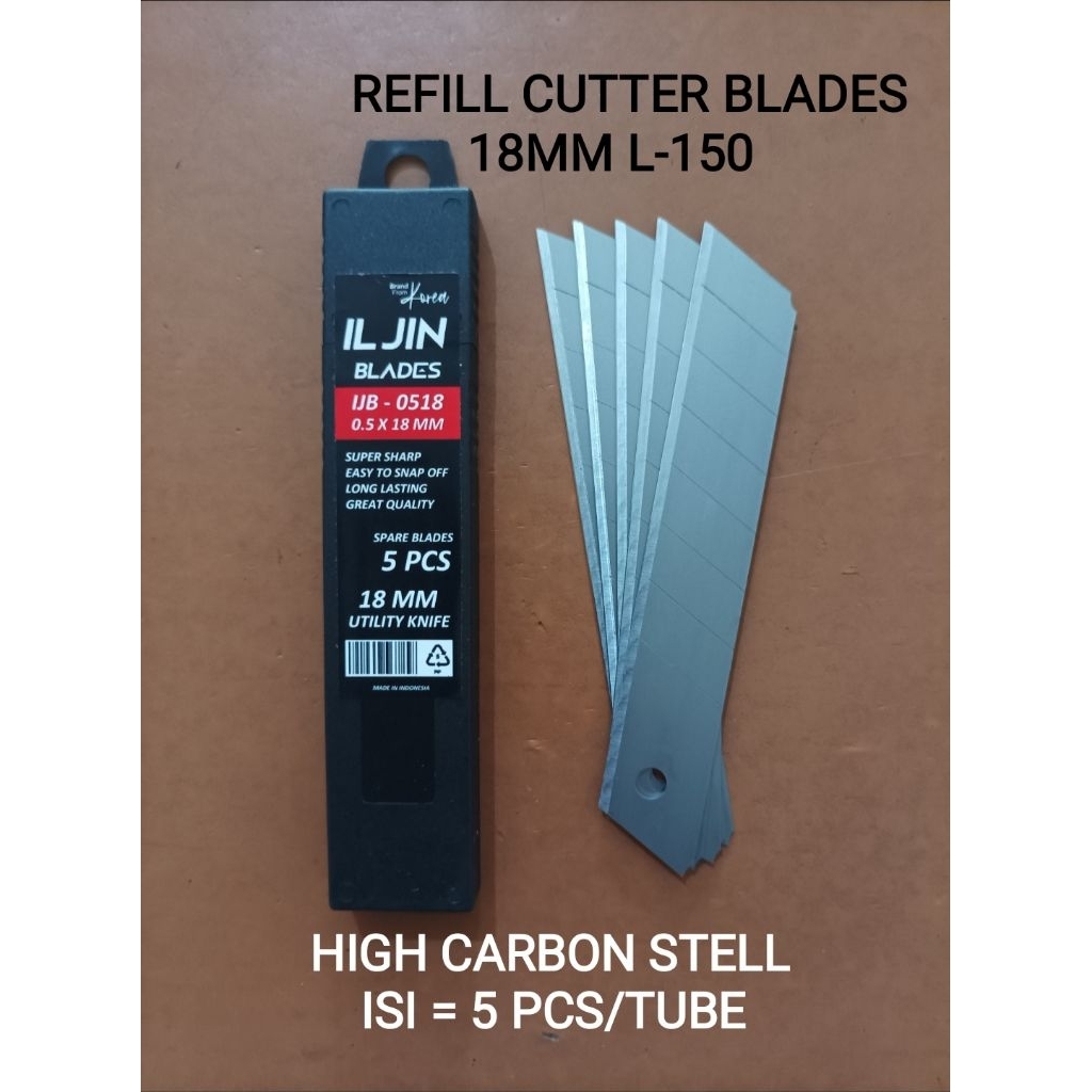 Jual Isi Refill Cutter Besar L-150/18mm (isi/Dus 12 tube x 5 pcs) ILJIN ...