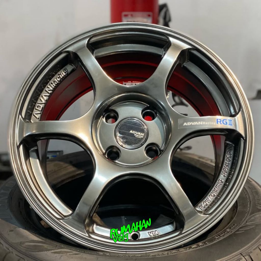 Jual velg ADVAN RG3 r15 lebar 7 pcd 4x100 ET 35 mobil ring 15 pnp mobil ...