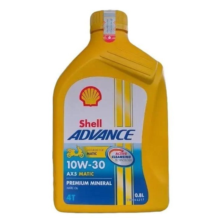 Jual SHELL ADVANCE OLI MOTOR AX5 MATIC SCOOTER OIL MATIK 10W30 800ML ...