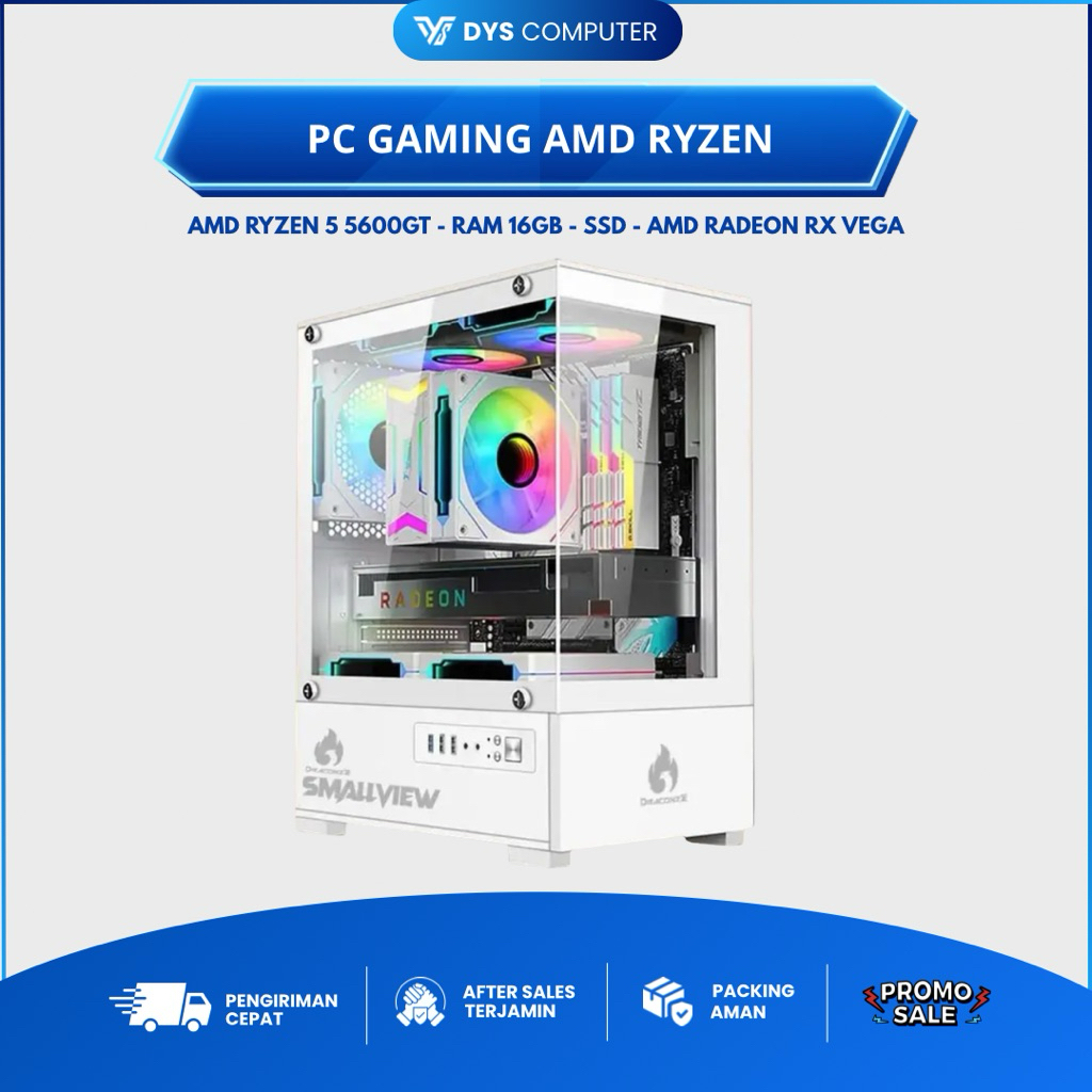PC Gaming Desain Editing AMD Ryzen 5 I 16GB I DDR4  I IGNITE