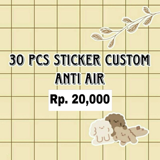 Jual [30PCS] STICKER CUSTOM REQUEST ISI 30 STICKER | Shopee Indonesia
