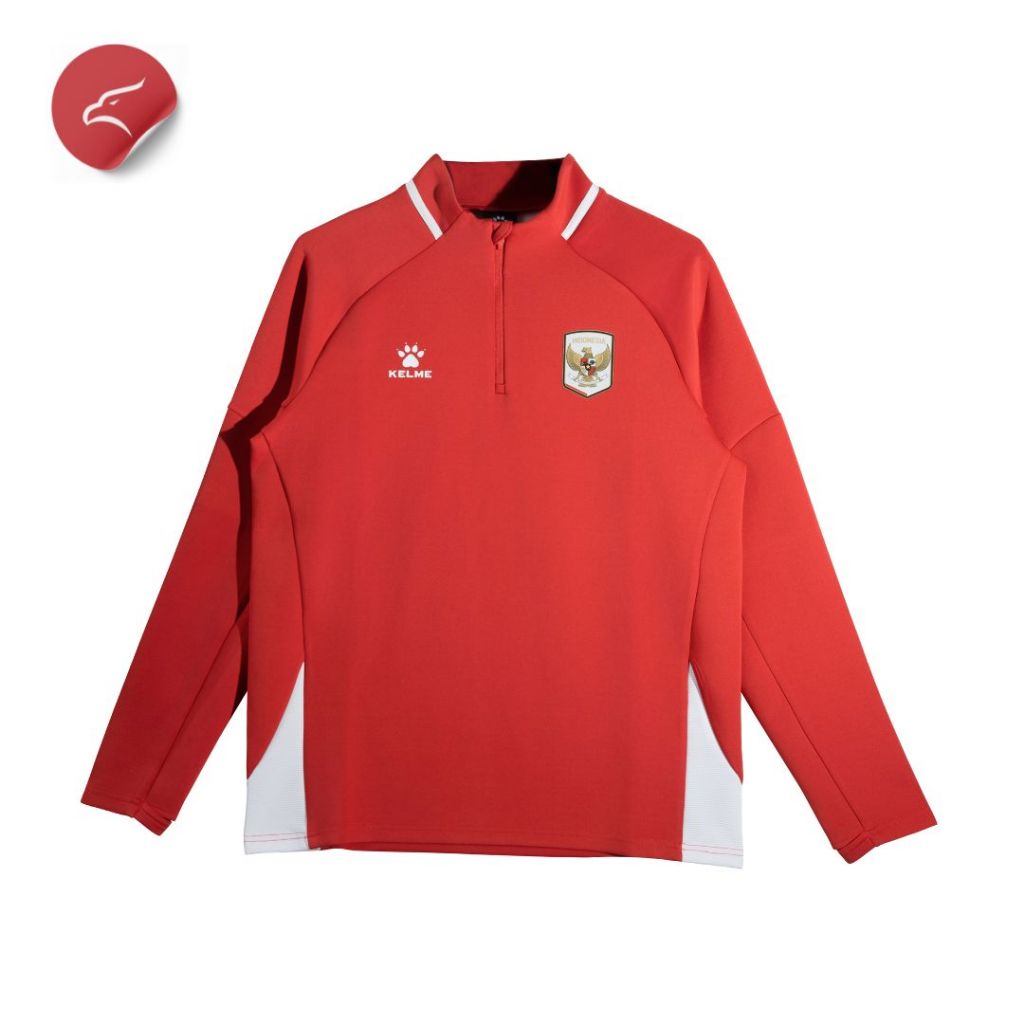 Jual Kelme Jacket Training Halfzip Timnas Indonesia 2026 Home Red ...