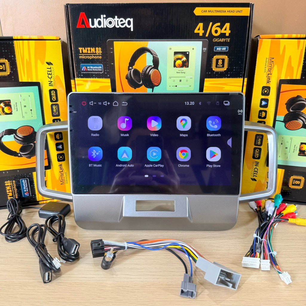 Jual Head Unit Android 10 inch Honda Freed Android AUDIOTEQ TWIN MIC ...