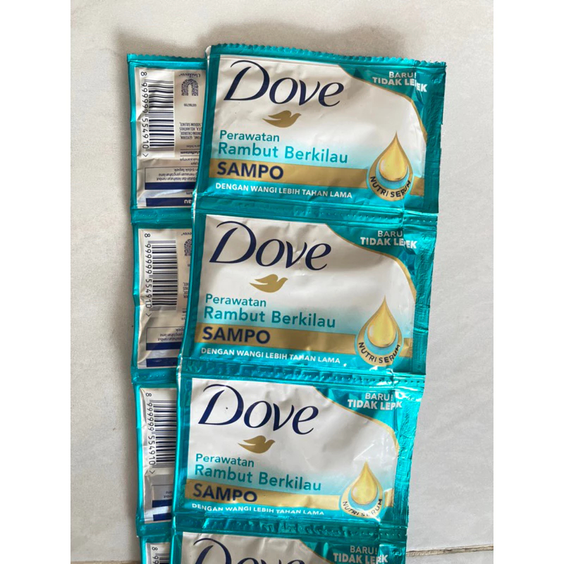 Jual DOVE Shampoo 10 ml 1 Renteng Isi 12 Sachet / Shampoo Dove Sachet ...