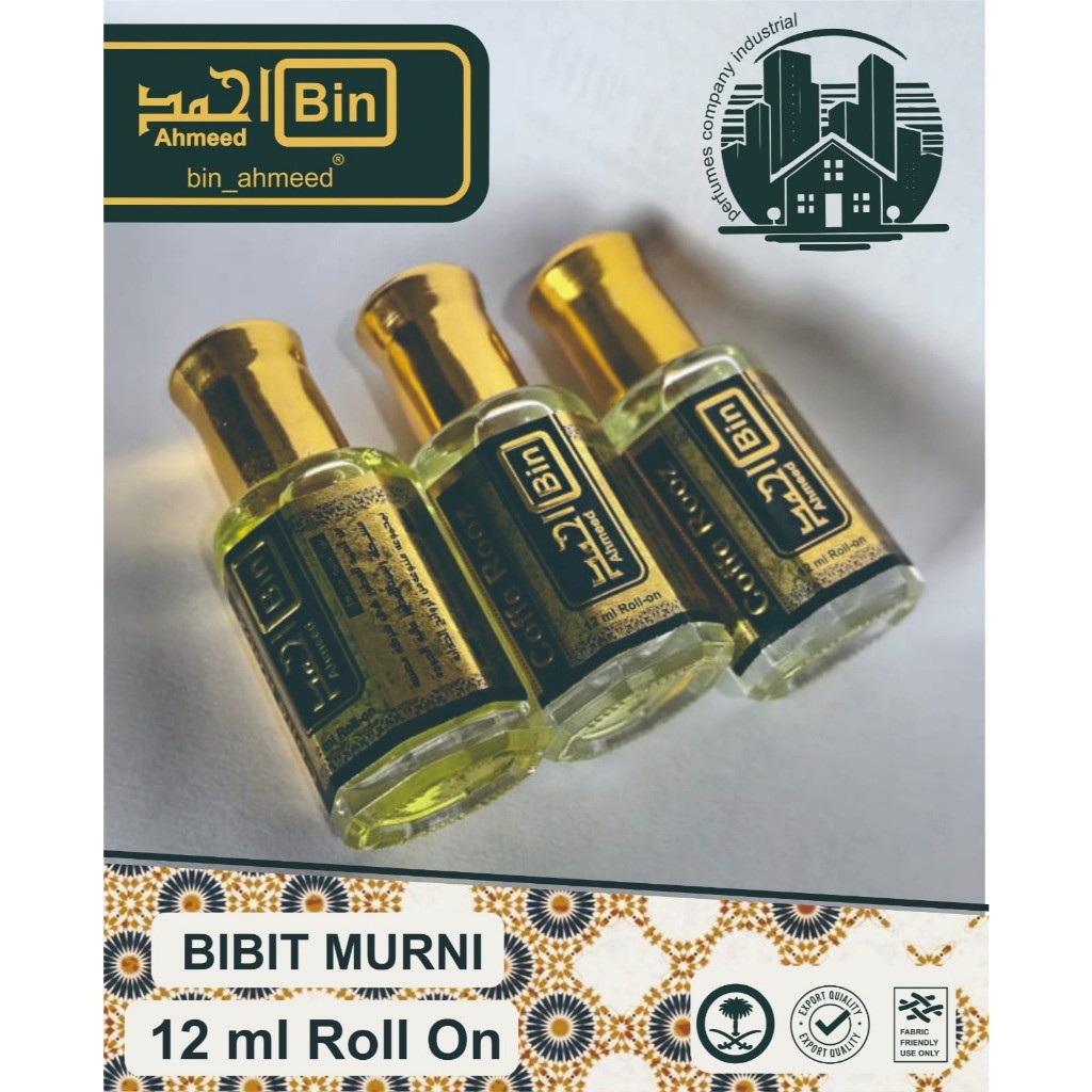 [ 12 ML ] BIN AHMEED 12 ML Roll On TANPA BOX Permata Bibit Murni | Premium Series 6-12 Jam