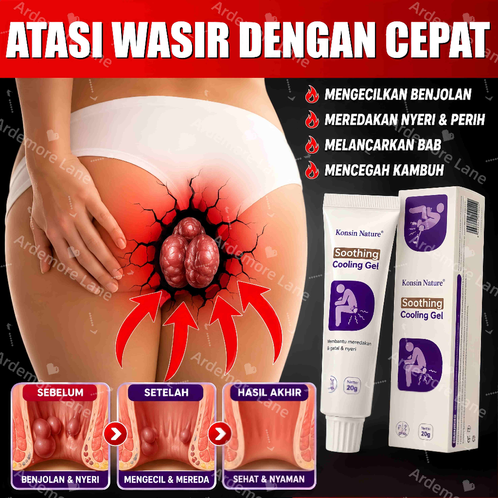 Obat Wasir Salep ambeien paling ampuh Salep wasir untuk benjolan Salep wasir original 100% asli soothing cooling gel obatambeyen benjolan wasir ambeien dan internal
