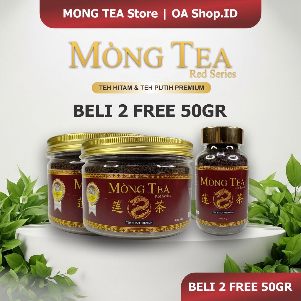 Jual Mong Tea Teh Hitam Premium Teh Putih Murni 100gr Original - Teh ...