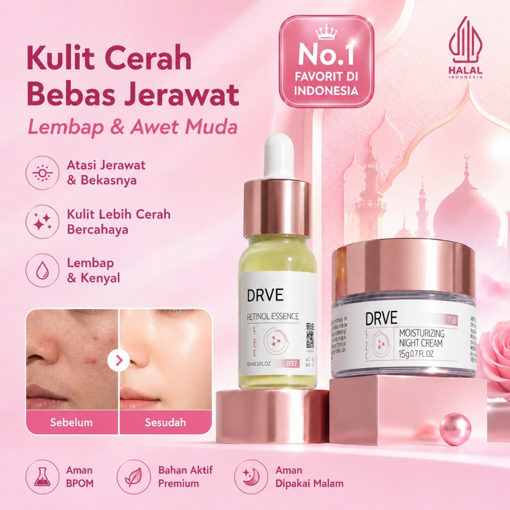 Drve Paket Bundling 6in1 Niacinamide Anti Aging foto 3