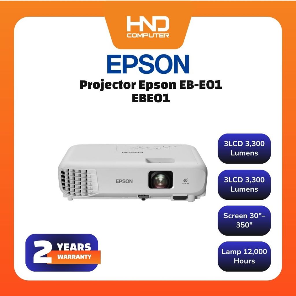 Jual Projector Epson EB E01 XGA 3LCD HDMI 3300 Lumens | Shopee Indonesia