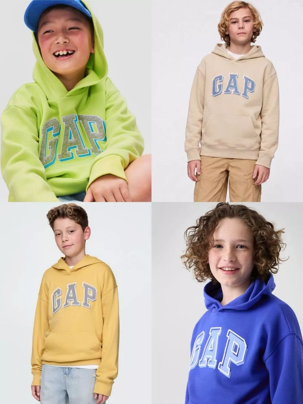 Sweater Hoodie Anak Cowo Cewe Junior ABG GP Kids Relaxed Logo Hoodie - 2416