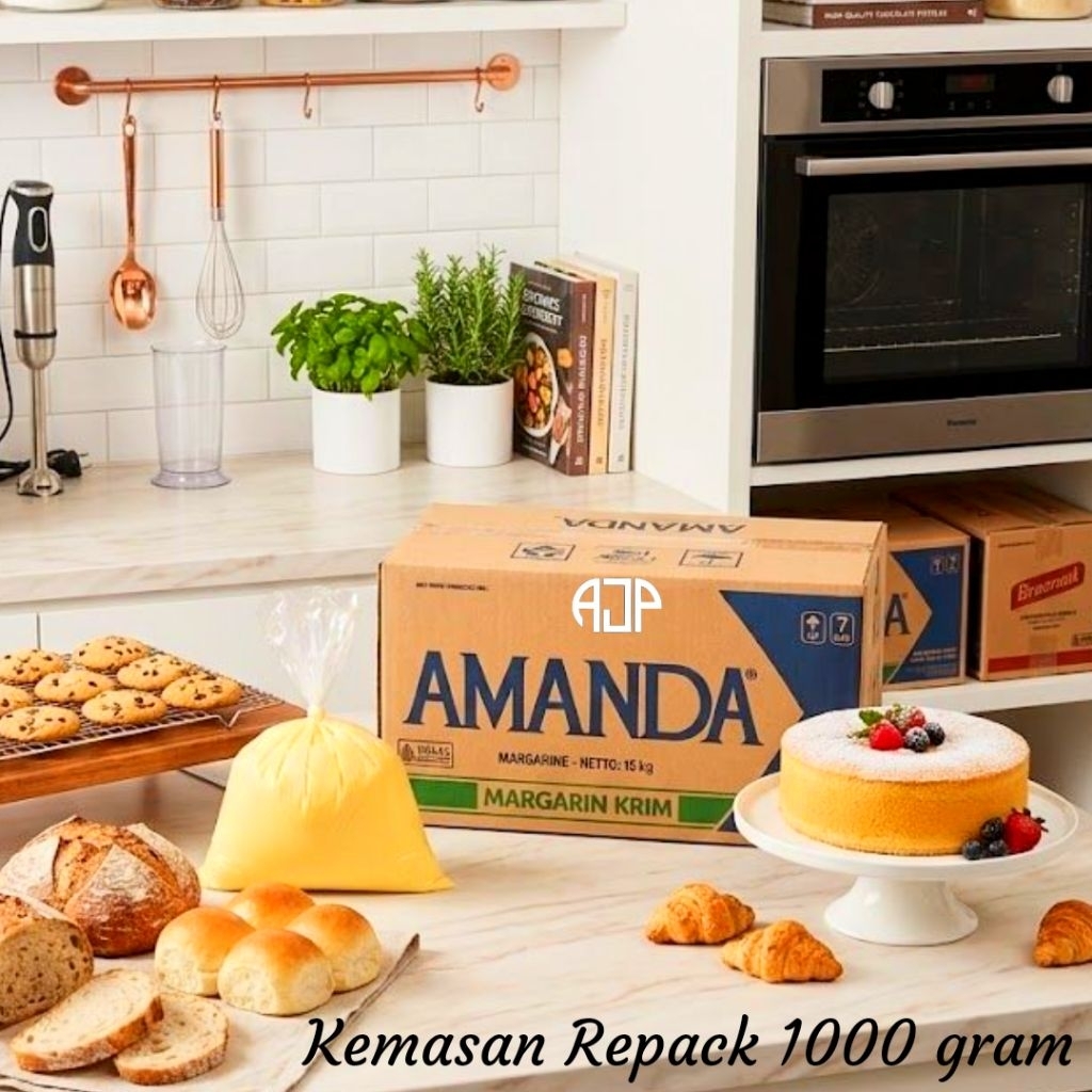 Jual Amanda Margarin Krim 1 Kg - Lembut, Aroma Krim, Ideal untuk Kue ...