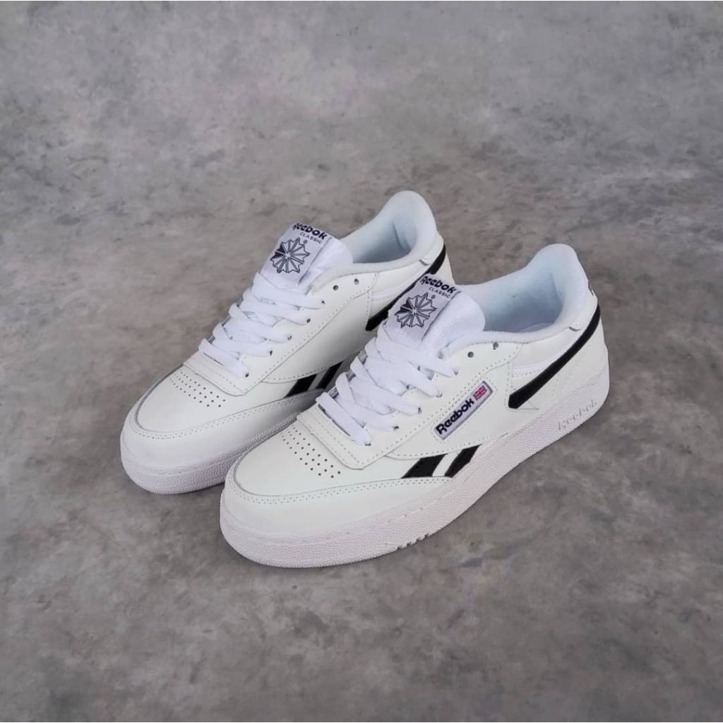 Jual Reebok Club C85 Trainers White Black | Shopee Indonesia