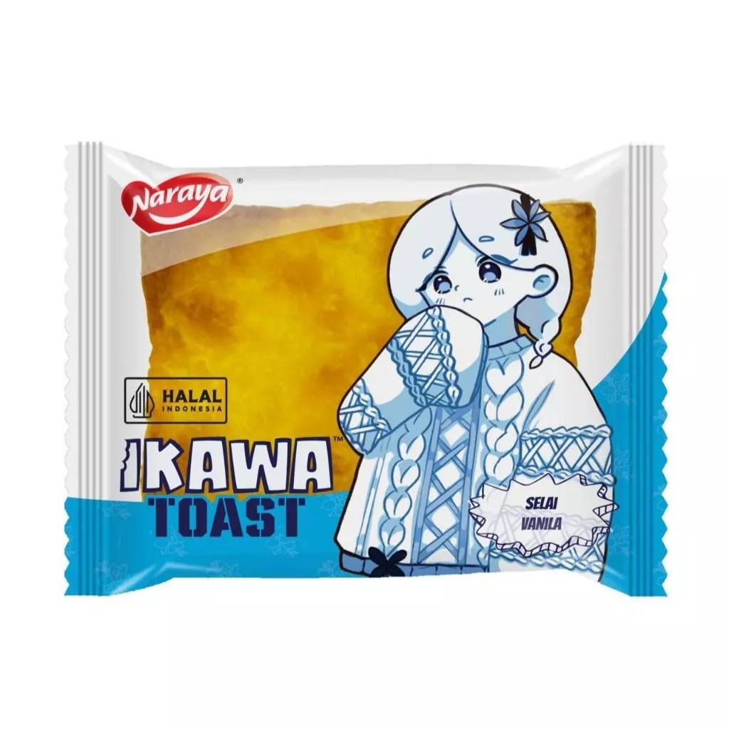 Jual NARAYA Ikawa Toast 1 Dus isi 40 pcs -Roti Panggang Mix 4 Rasa ...