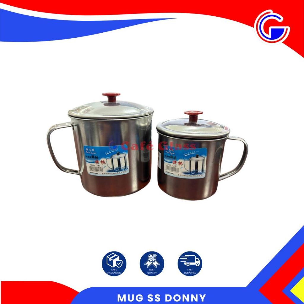 Mug Tutup Stainlees-Mug SS Dony Tutup 7-10CM-Stainlees Steel