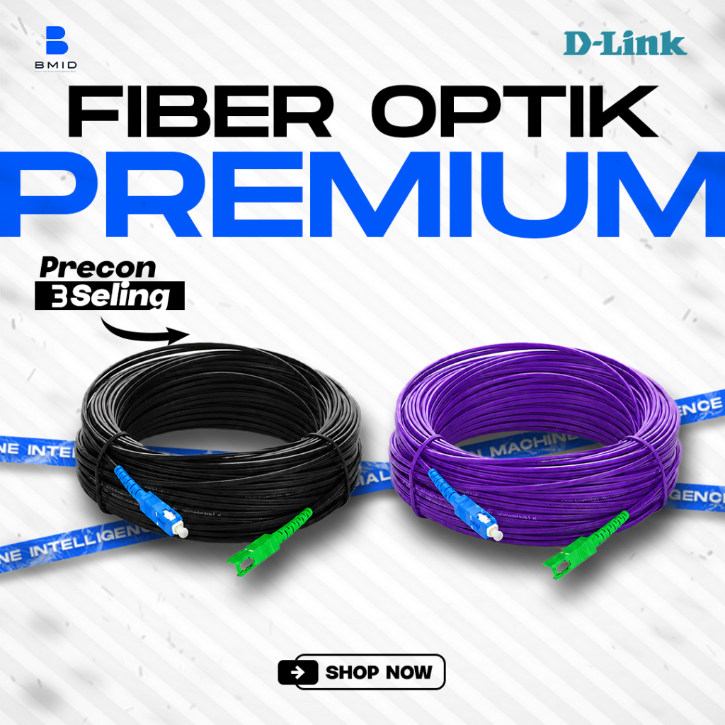 Jual Precon Fiber Optik Drop Cable 1 Core 3 Sling 150 100 75 Meter SC ...