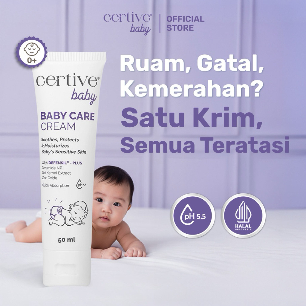 Jual CERTIVE Baby Care Cream 50ml - Krim Bayi untuk Kemerahan Kulit ...