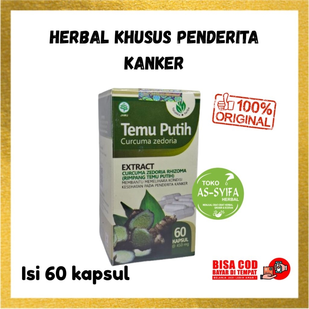 Kapsul Extrack Temu Putih Tazakka Herbal Kanker Tumor Herbal Kapsul Temu Putih