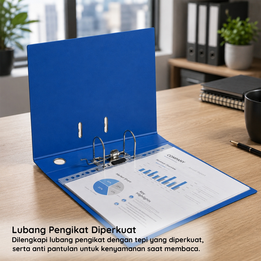 Bantex Pocket Sheet Protector A4/F4 0.06mm 11 Holes PP Anti Lengket Untuk Pelindung Dokumen BF311X (5)