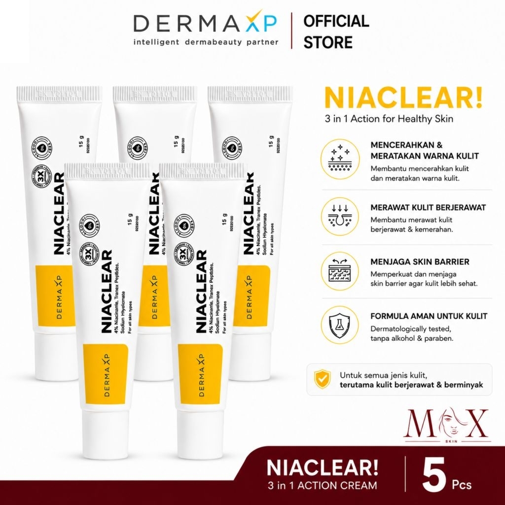 Jual DERMA XP - Niaclear 4% Niacinamide 15Gram Isi 5pcs | Shopee Indonesia