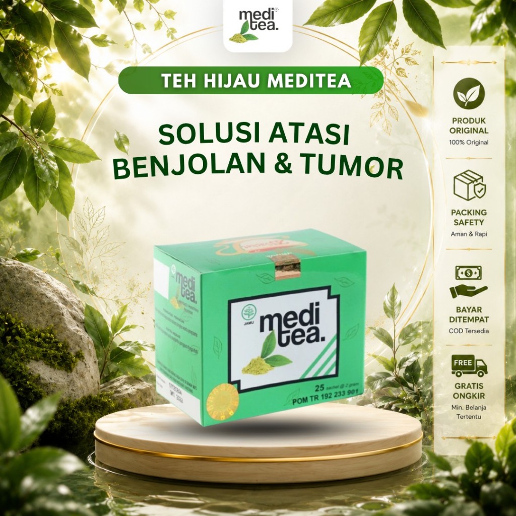 Meditea Teh Hijau - Obat Herbal Anti Kanker