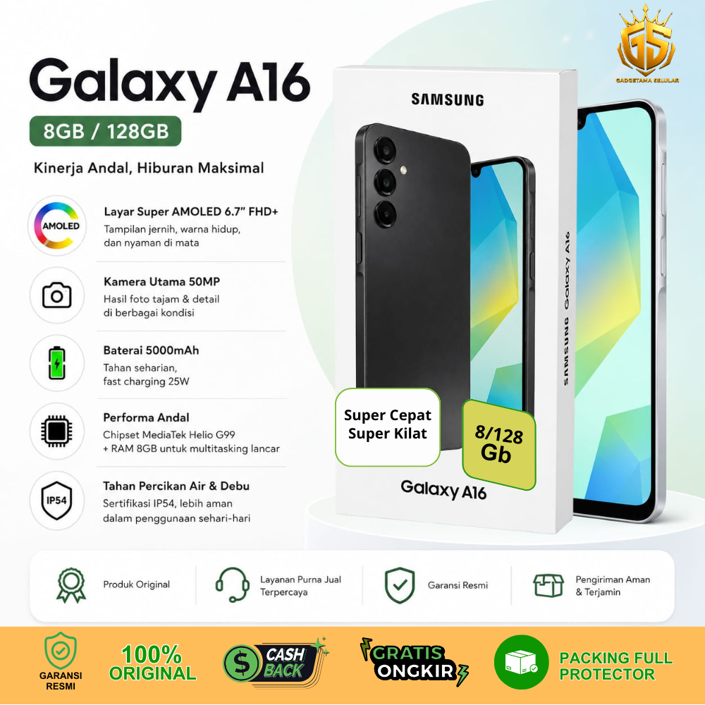 Jual LIKE NEW Samsung Galaxy A16 5G 8/256 GB | Shopee Indonesia