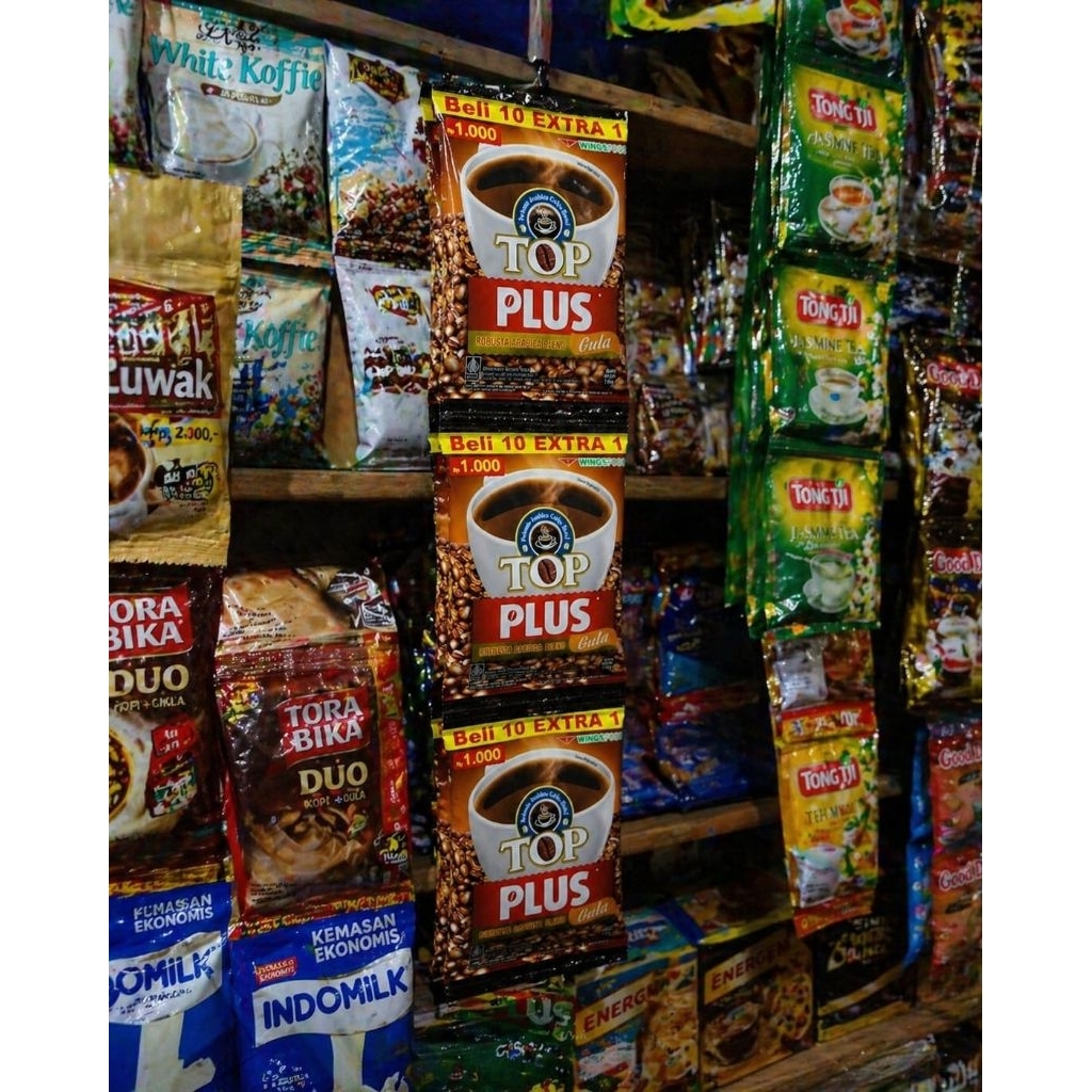 Jual TOP Plus Gula Kopi Sachet 18gr Renteng Original Beli 10 Extra 1 ...