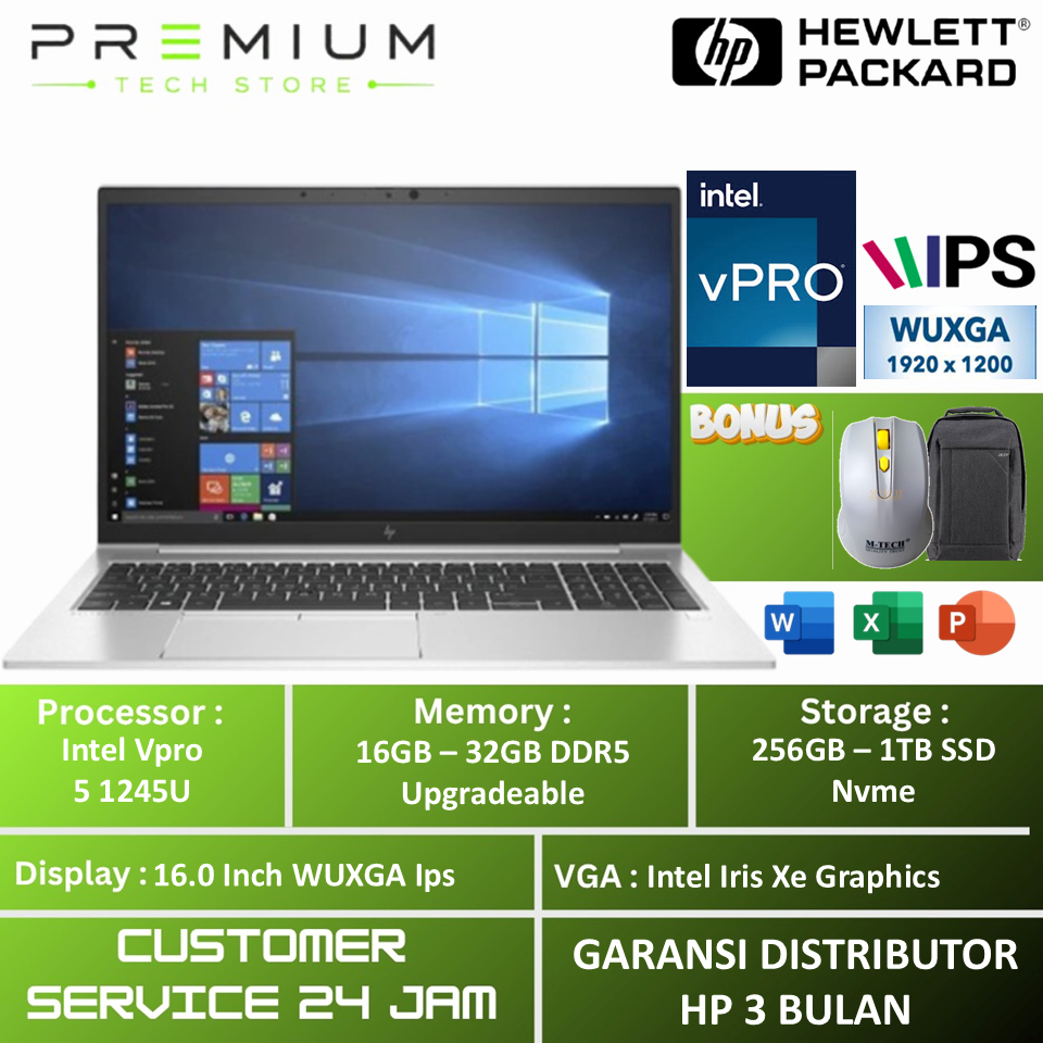 Jual Laptop HP ELITEBOOK 860 G9 Intel Core VPRO i5 1245U 32GB 1TB SSD ...