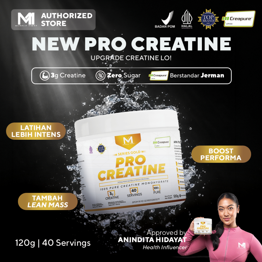 Jual Muscle First Pro Creatine - CREAPURE 120 Gram - 40 Serving / Saji ...