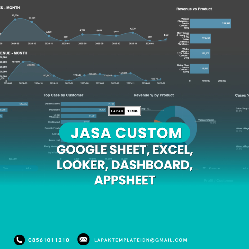 Jual Template Excel Custom Sesuai Kebutuhan - Project Based Excel ...