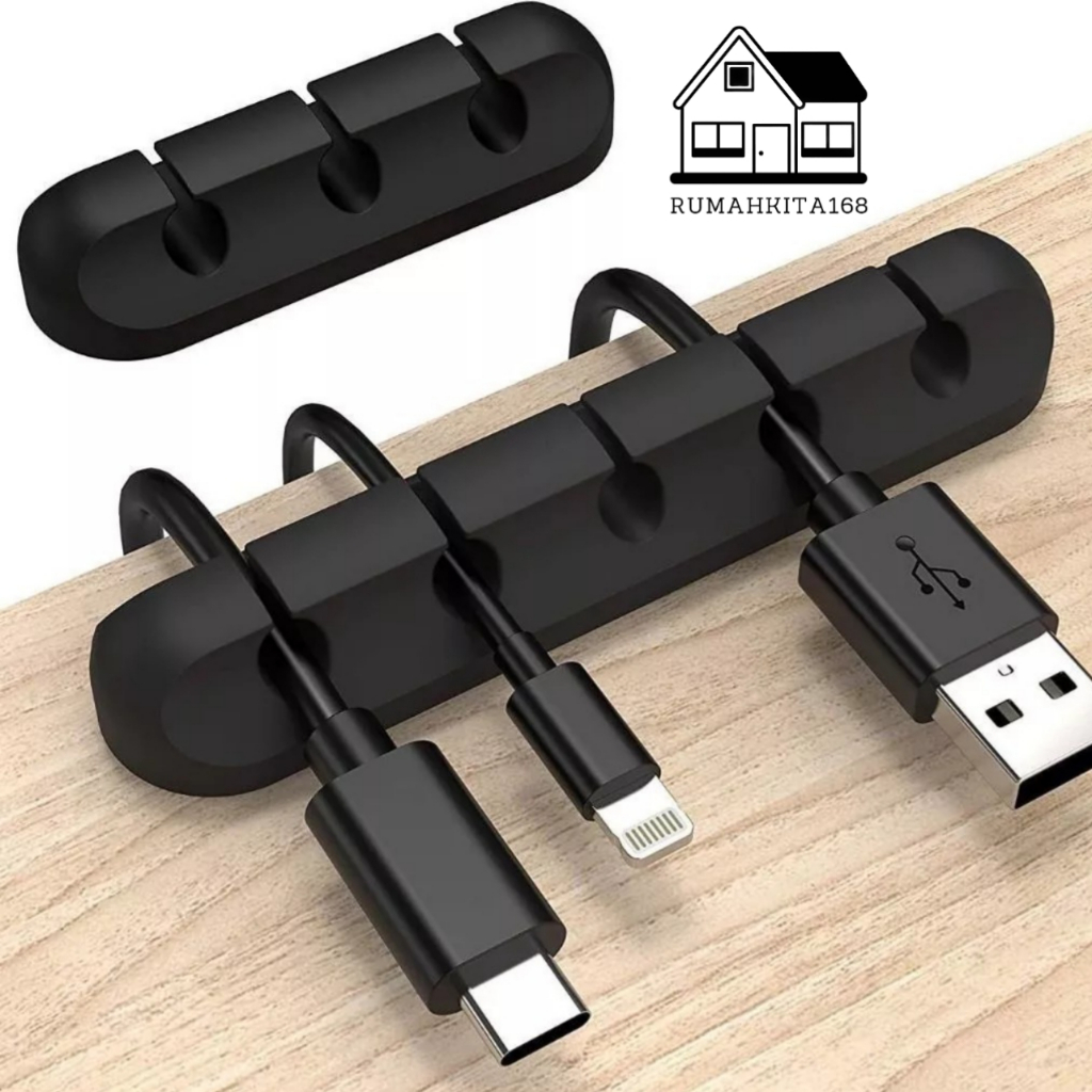 Jual 7 clip Cable Holder Desain Bear Klip Pelindung Organizer Kabel ...