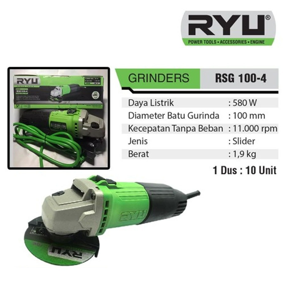 Jual Mesin Gerinda Angle Grinder 4 Inch RYU RSG100-4/ ENKA LY-S1001 ...