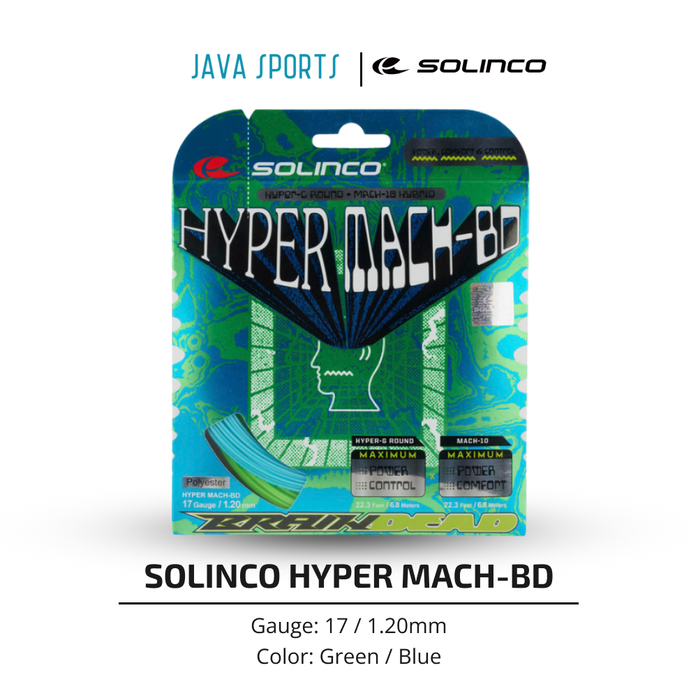 Jual Senar Tenis Solinco Hyper Mach BD Hybrid System | Power Control ...
