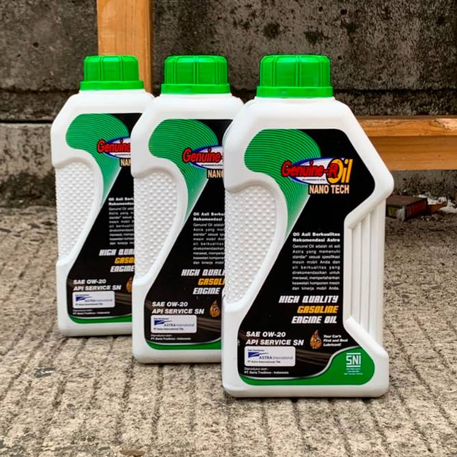 Jual Genuine Oli Mesin Astra Genuine R Oil NANO TECH SAE 0W-20 API SN ...