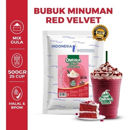 Jual Indonesia Powder Rasa RED VELVET 500GR Merk Omura Blend | Shopee ...