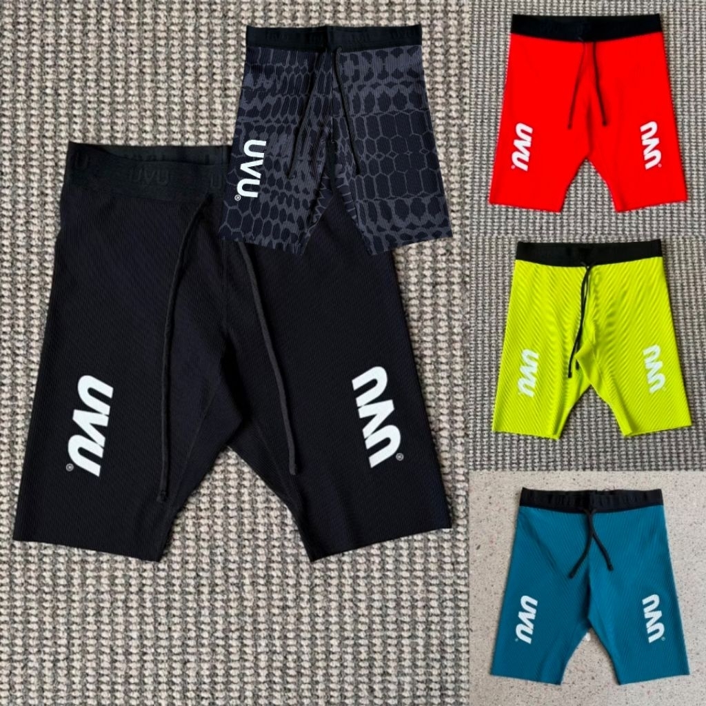 Jual UVU RUNNING - Performance Half Tights V2 2.0 (Black/Red