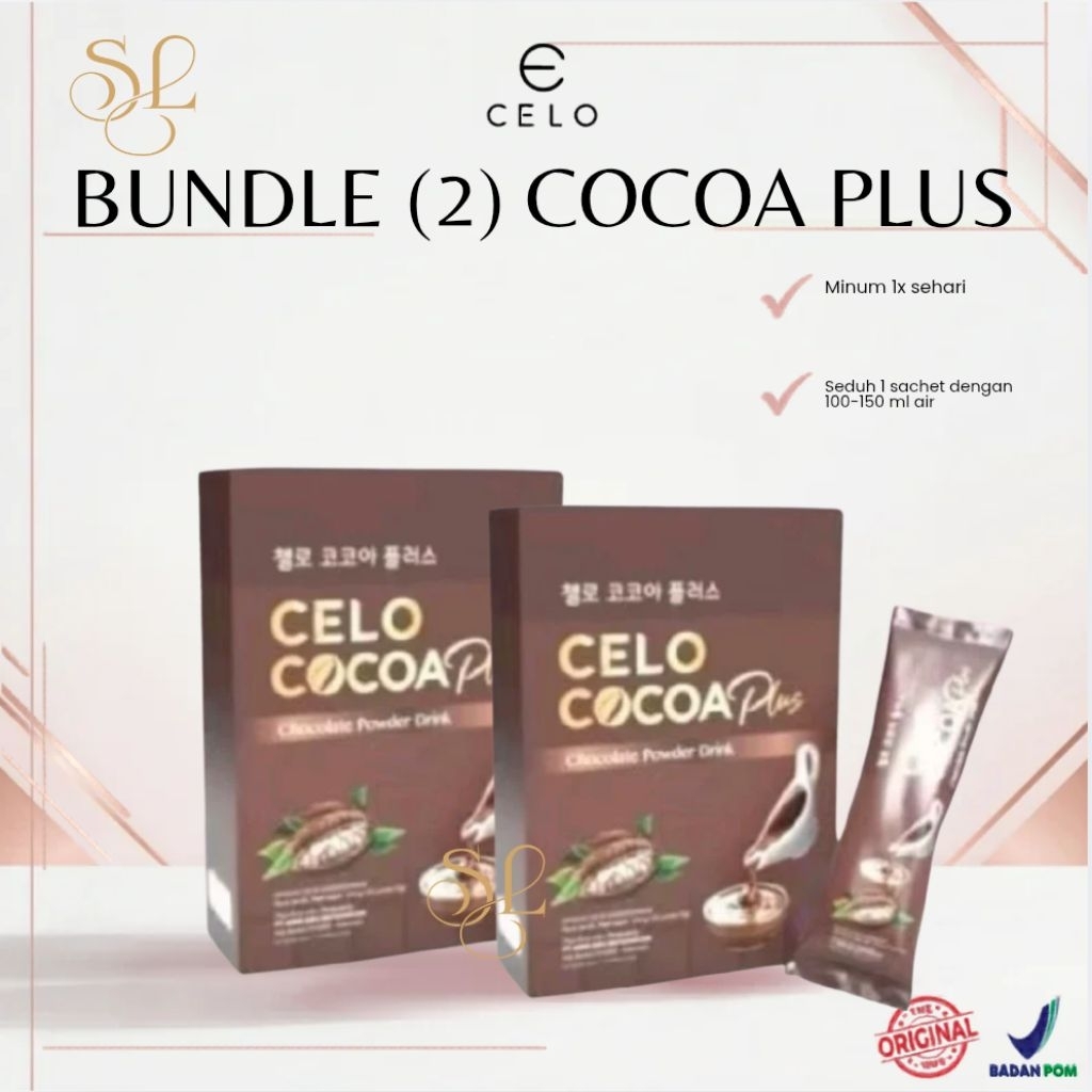 Jual (READY STOK) BUNDLE 2 CELO COCOA PLUS CHOCOLATE POWDER DRINK ...