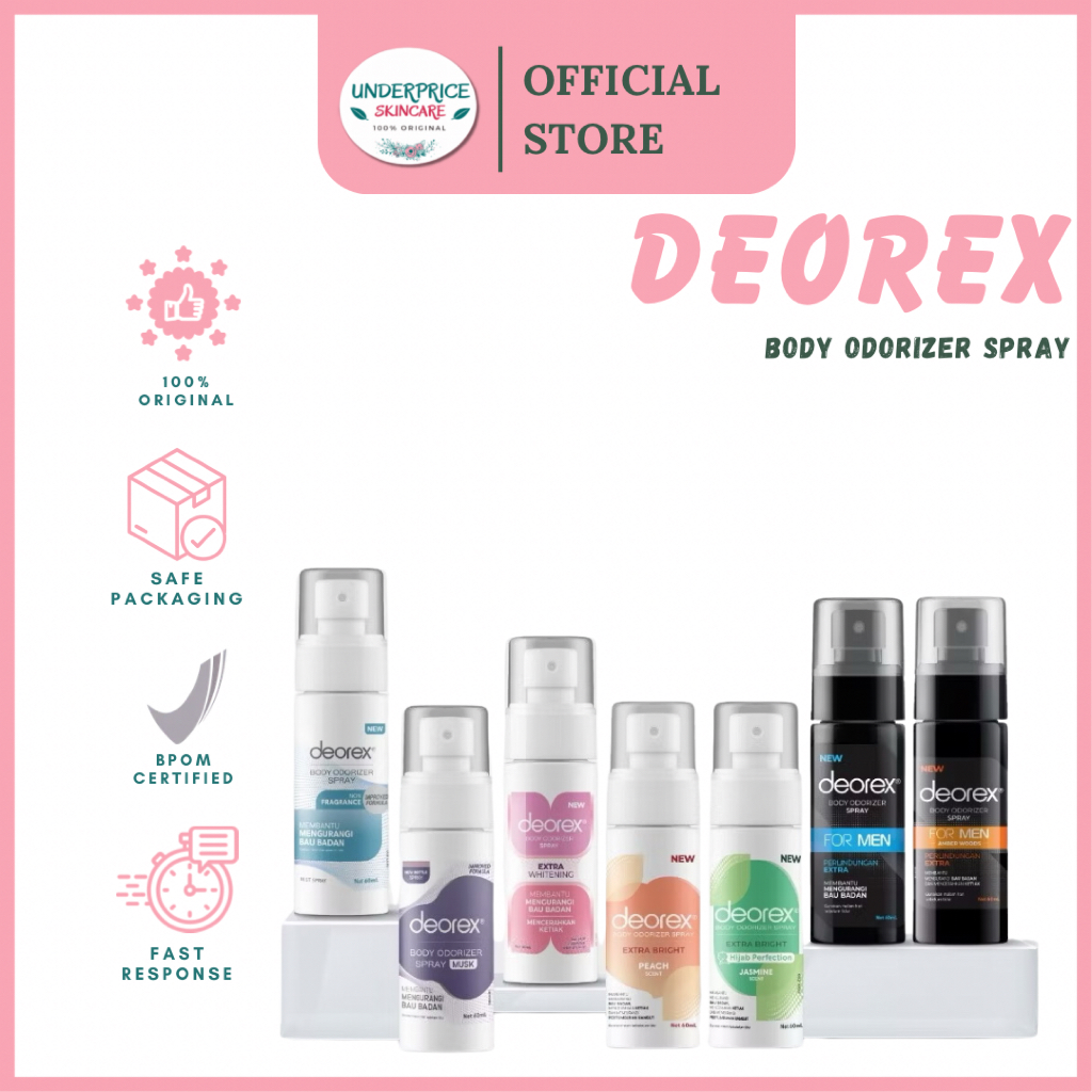 Jual DEOREX Body Odorizer Spray 60ml | Shopee Indonesia