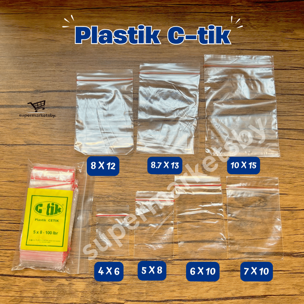 Jual Plastik Klip Cetik C-TIK Ziplock CTIK Zipper Clip Tebal 03 / 4x6 ...