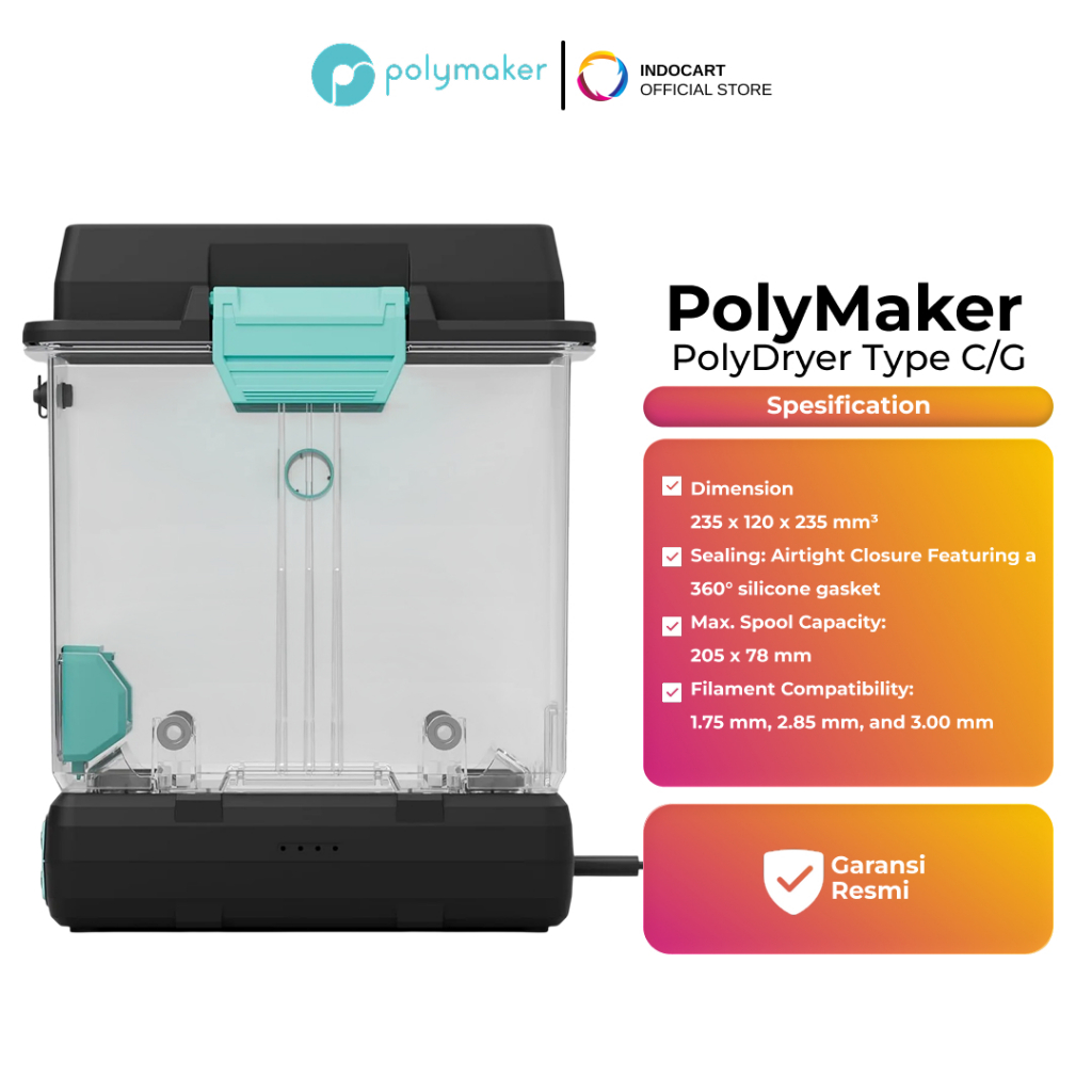 Jual PolyMaker PolyDryer Unit for Drying and Safe Storage Filament ...