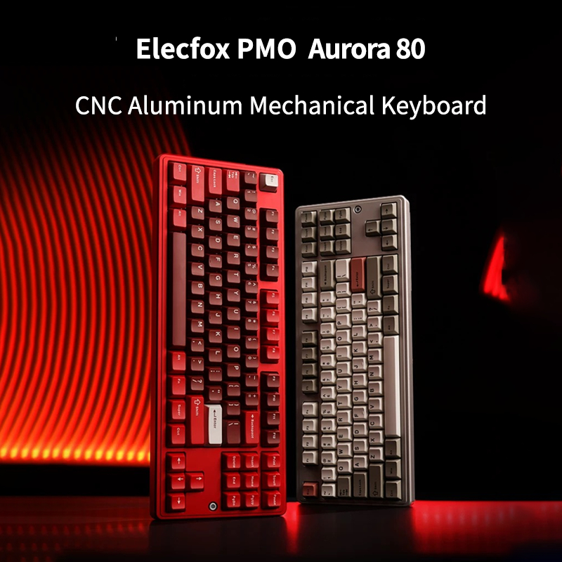 Jual Elecfox PMO Aurora 80 RGB TKL Aluminum Mechanical Keyboard 87 Keys ...