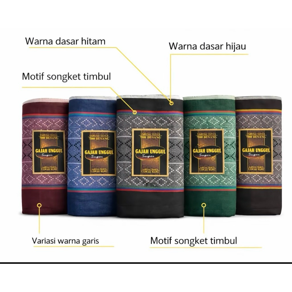 GROSIR SARUNG TENUN - ISI 10 PCS SARUNG TENUN PRIA MOTIF TERBARU TERMURAH