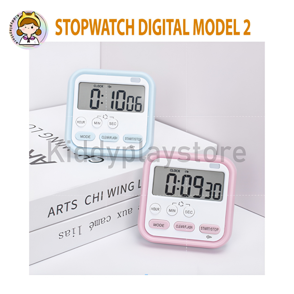 Jual Stopwatch Digital Timer LCD Alarm Magnetic Multi-fungsi / Pengatur ...