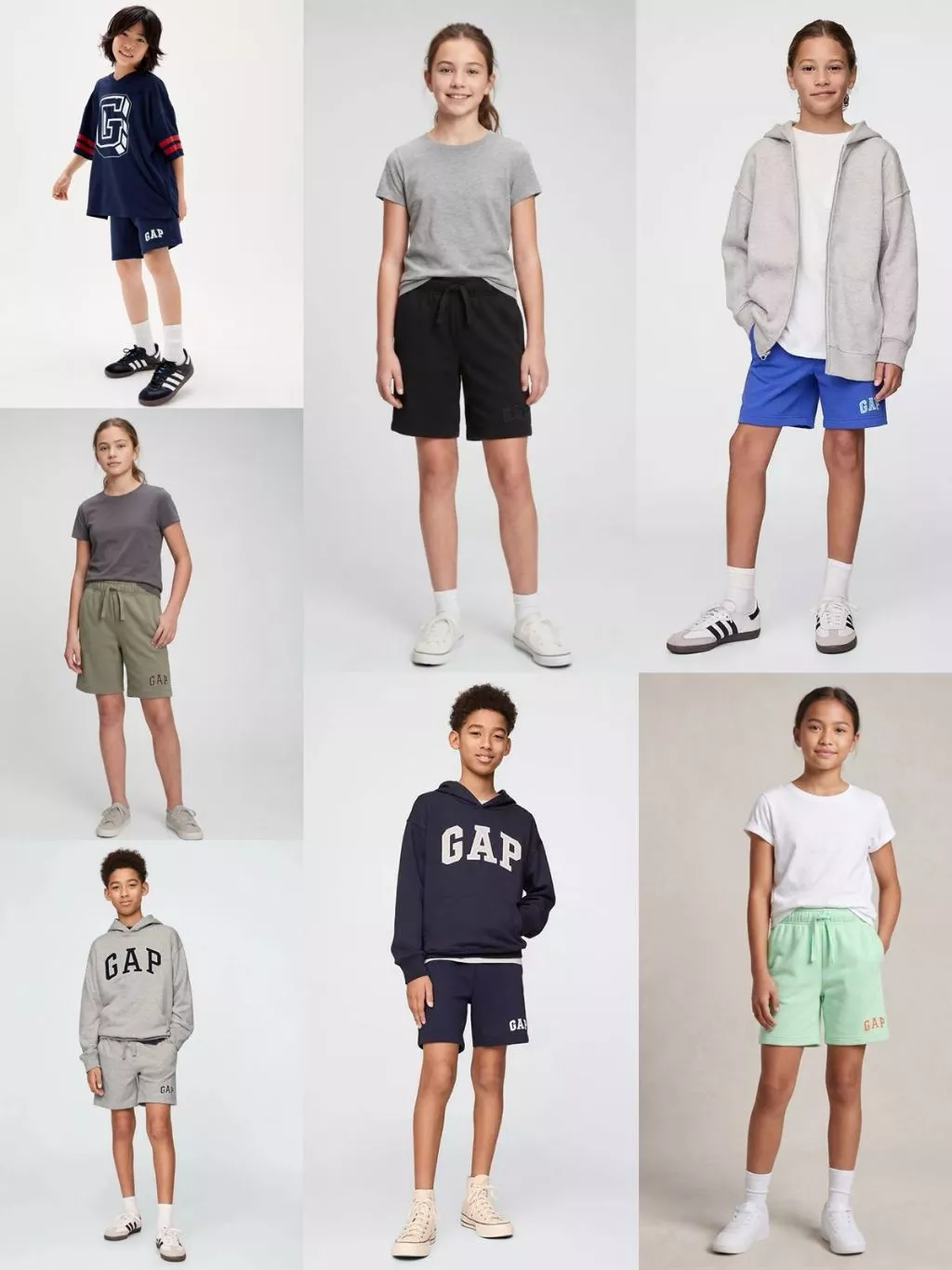 Celana Pendek Anak Junior ABG Unisex Kids Relaxed GP Logo Pull-On Fleece Shorts - 2291
