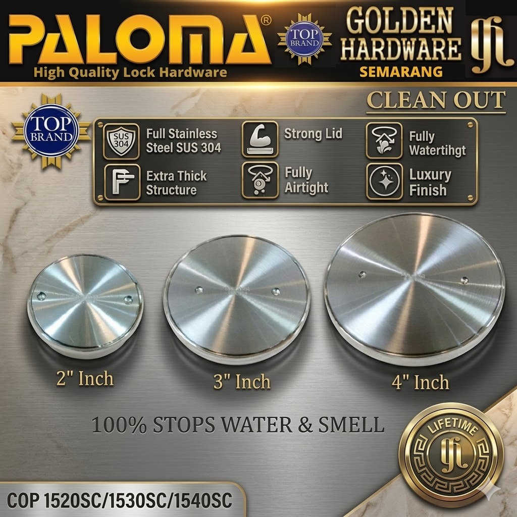 Jual PALOMA Clean Out Tutup Saluran Air Tutup Bak Control Kontrol ...