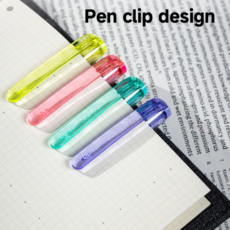 Bantex Pulpen Gel Pen Tip 0.5 mm Tinta Cepat Kering Grip Matte BG1101 (4)