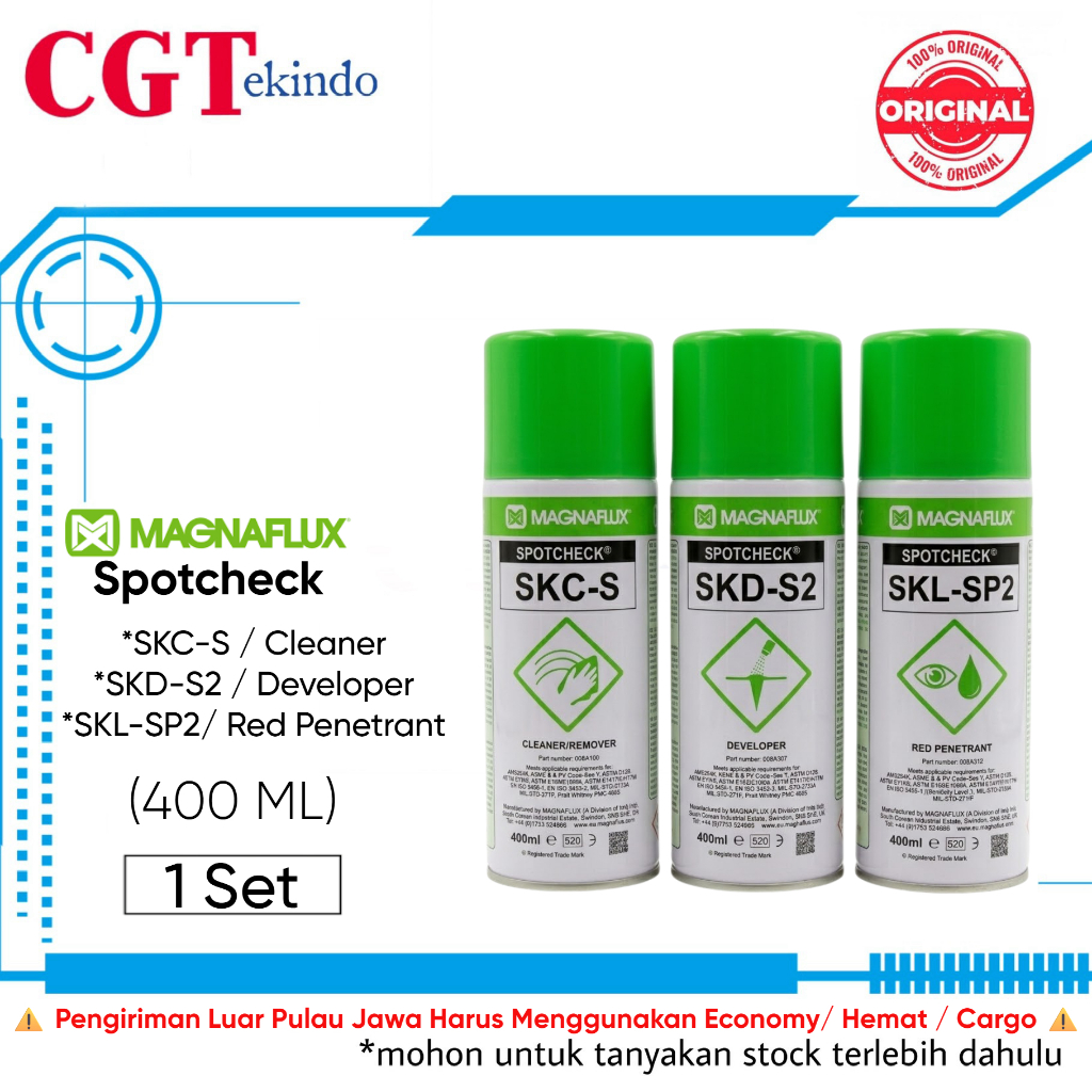 Jual Magnaflux Spotcheck Set SKL-SP2 SKC-S SKD-S2 Penetrant Cleaner ...