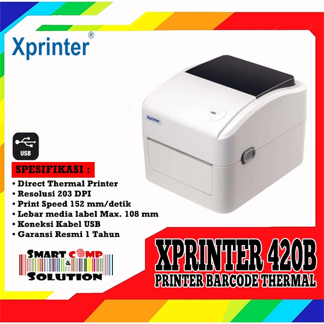 Jual Printer Barcode Label Thermal USB - Xprinter 420 / 420B / XP-420B ...